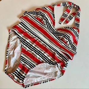 Captiva Striped 2 Piece Bathing‎ Suit M